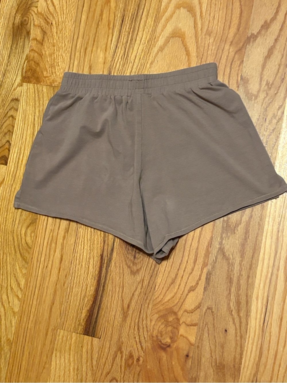 Gymshark Women’s Cotton Pull on Shorts; Light Brown; XS